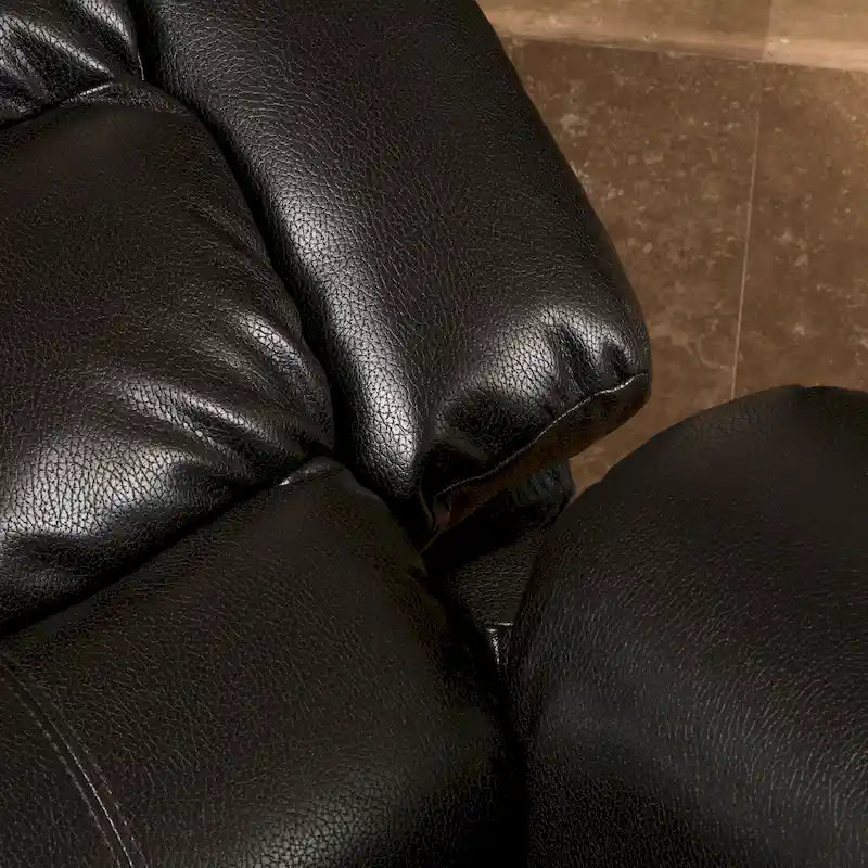 Hawthorne PU Leather Glider Recliner Chair by Christopher Knight Home