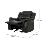 Hawthorne PU Leather Glider Recliner Chair by Christopher Knight Home