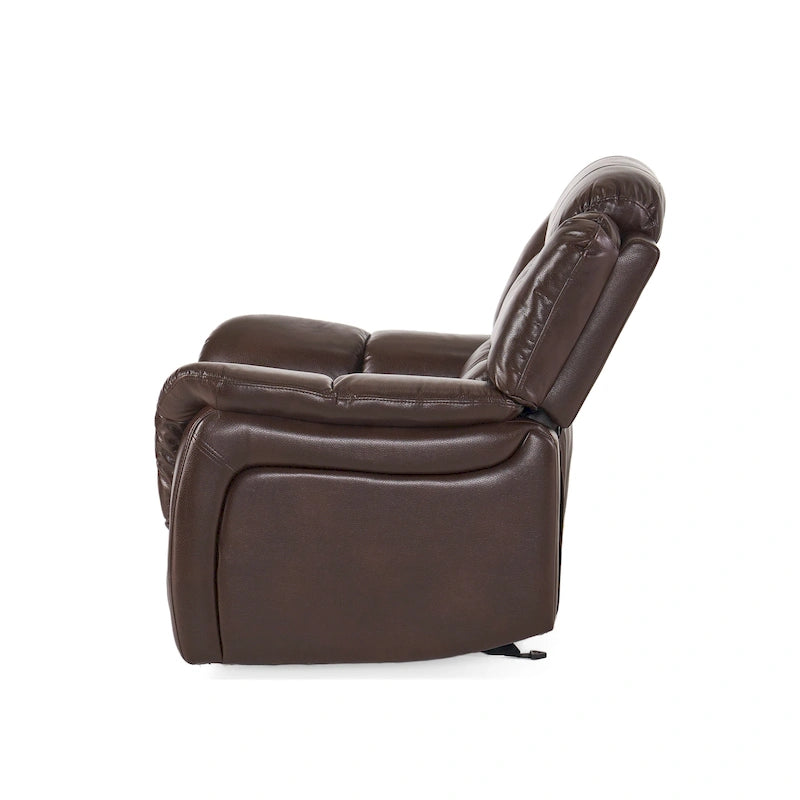 Hawthorne PU Leather Glider Recliner Chair by Christopher Knight Home