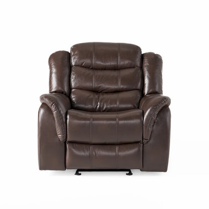 Hawthorne PU Leather Glider Recliner Chair by Christopher Knight Home