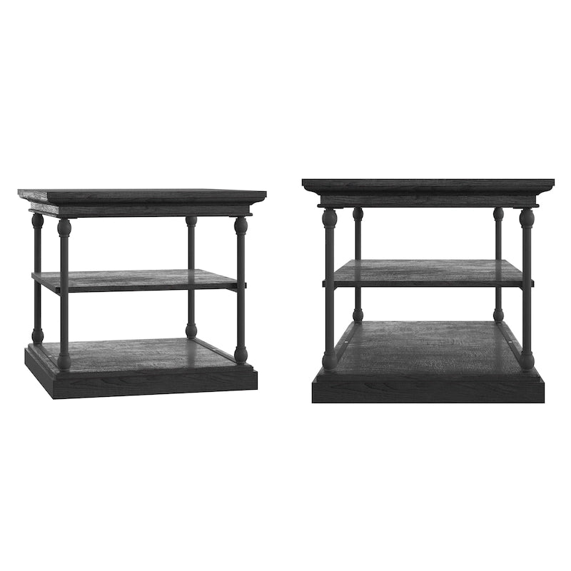 Dubrovnik Cornice Accent Storage Side Table