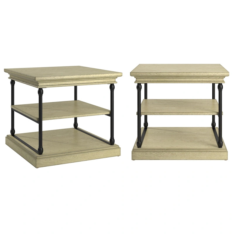 Dubrovnik Cornice Accent Storage Side Table