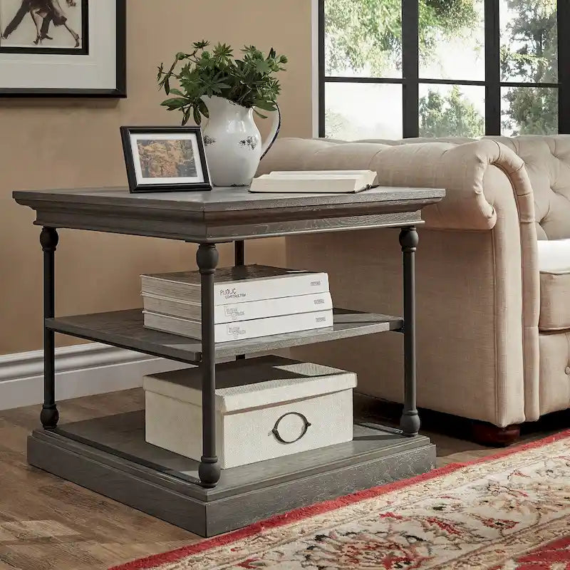 Dubrovnik Cornice Accent Storage Side Table