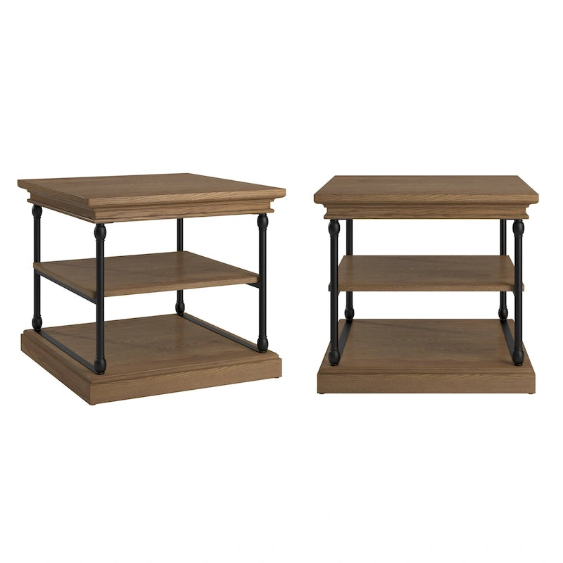 Dubrovnik Cornice Accent Storage Side Table