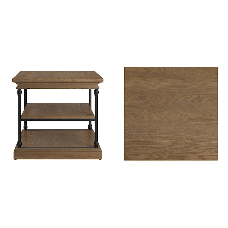 Dubrovnik Cornice Accent Storage Side Table