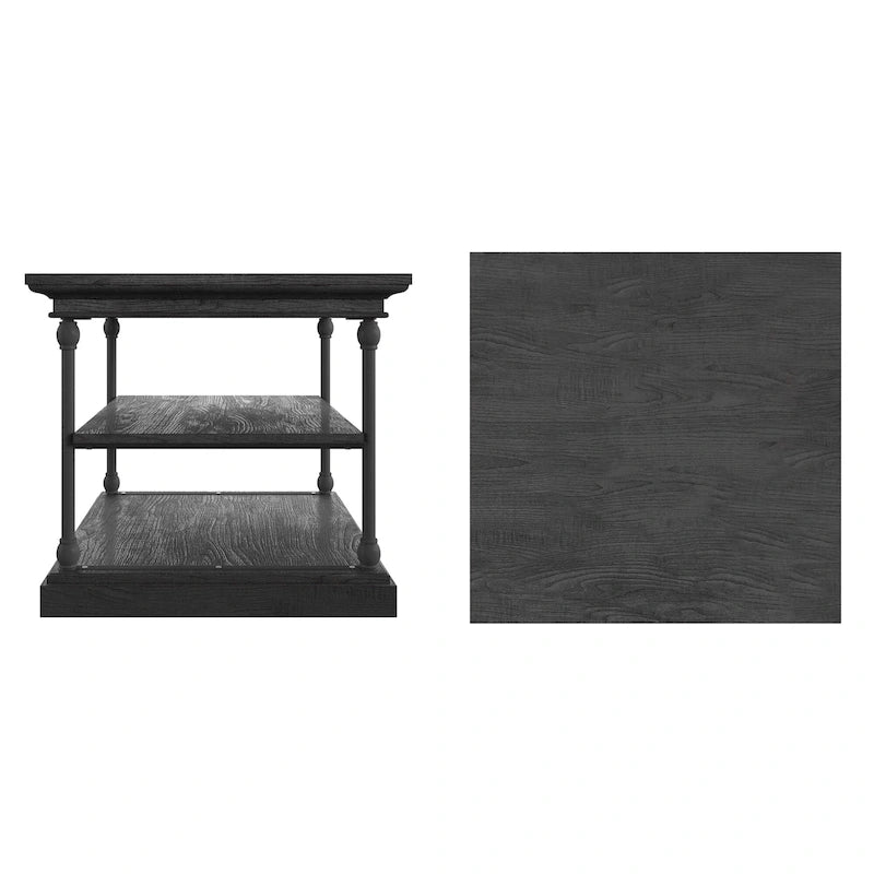Dubrovnik Cornice Accent Storage Side Table