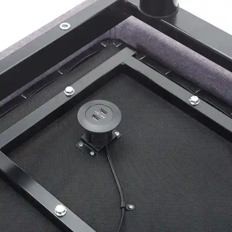 Adjustable Pain-Relieving Bed Frame Base, Electric with 3 Speed Head & Foot Incline Massage, Wireless Remote, USB Ports Charger