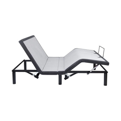 Adjustable Electric Bed Frame Base, 3-Speed Head & Foot Massage, Wireless Remote, USB Ports