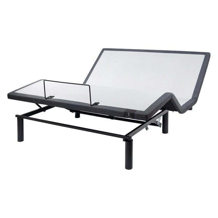Adjustable Pain-Relieving Bed Frame Base, Electric with 3 Speed Head & Foot Incline Massage, Wireless Remote, USB Ports Charger