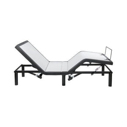 Adjustable Electric Bed Frame Base, 3-Speed Head & Foot Massage, Wireless Remote, USB Ports