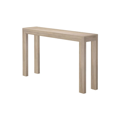 Modern Console Table 56 in, Solid Pine Wood, Low-VOC Finish, Living Room or Entryway