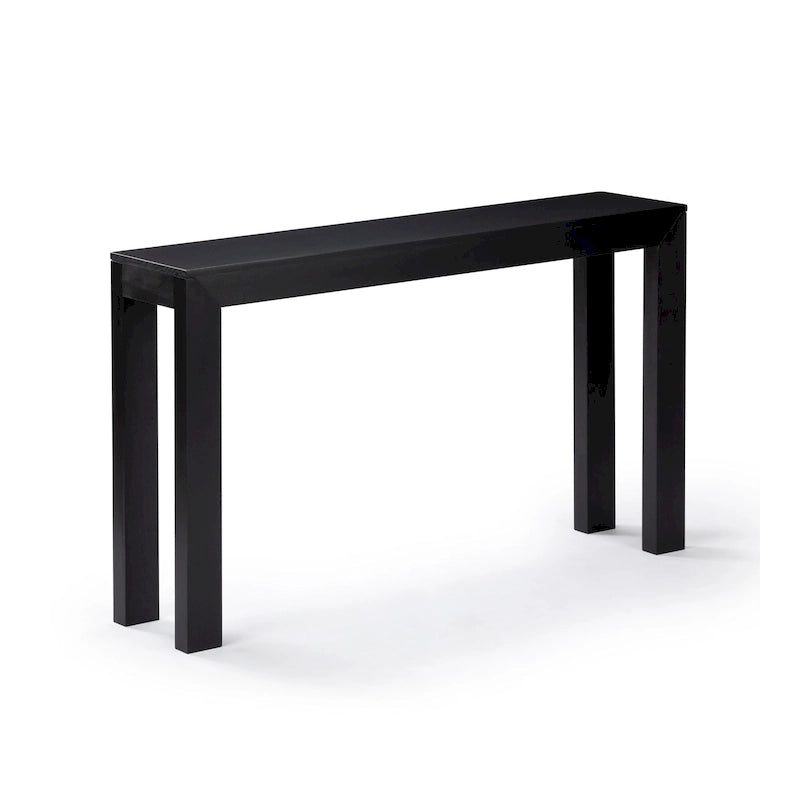Modern Console Table 56 in, Solid Pine Wood, Low-VOC Finish, Living Room or Entryway