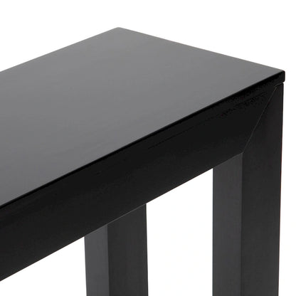 Modern Console Table 56 in, Solid Pine Wood, Low-VOC Finish, Living Room or Entryway