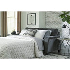 Queen Sofa Sleeper, Upholstered Pull-Out Couch Bed, 89W x 38D x 39H in, Living Room Convertible Sofa