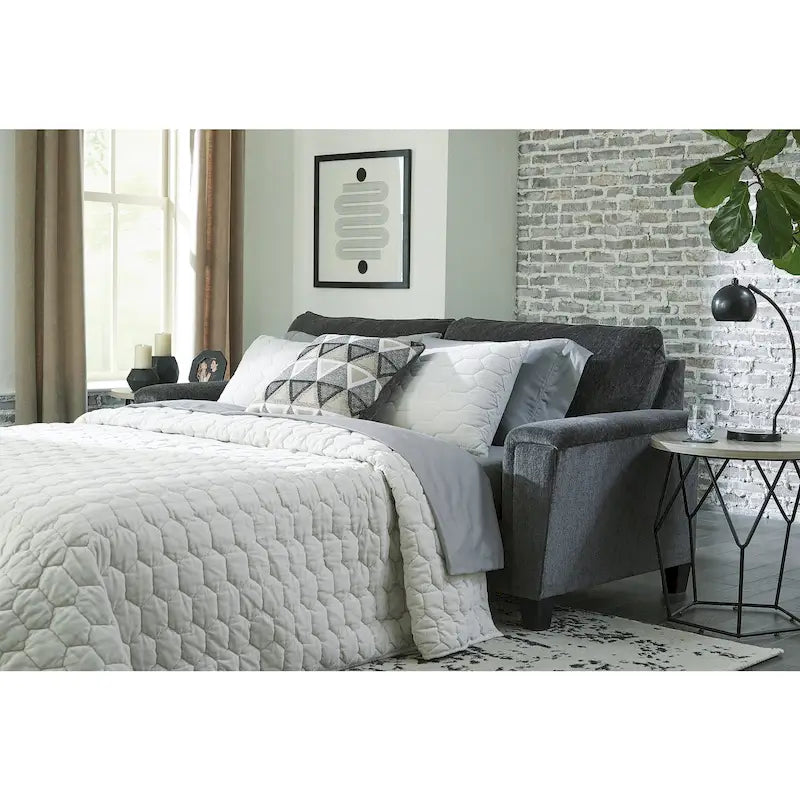Queen Sofa Sleeper, Upholstered Pull-Out Couch Bed, 89W x 38D x 39H in, Living Room Convertible Sofa