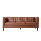 Outdoor Wicker Patio Loveseat with Cushions, All-Weather Resin Rattan, 2-Seater Garden Sofa