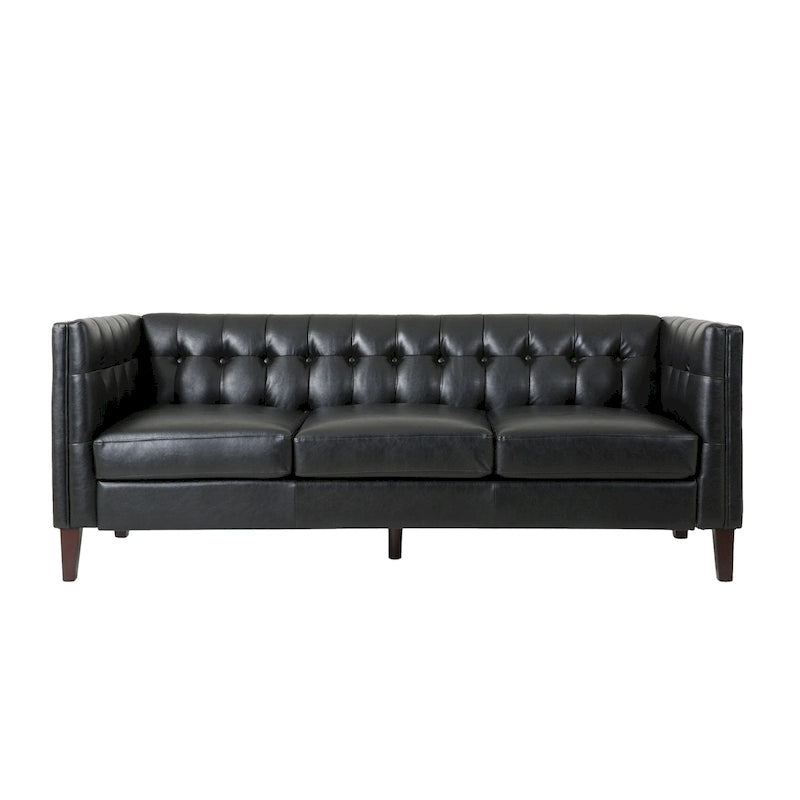 Outdoor Wicker Patio Loveseat with Cushions, All-Weather Resin Rattan, 2-Seater Garden Sofa