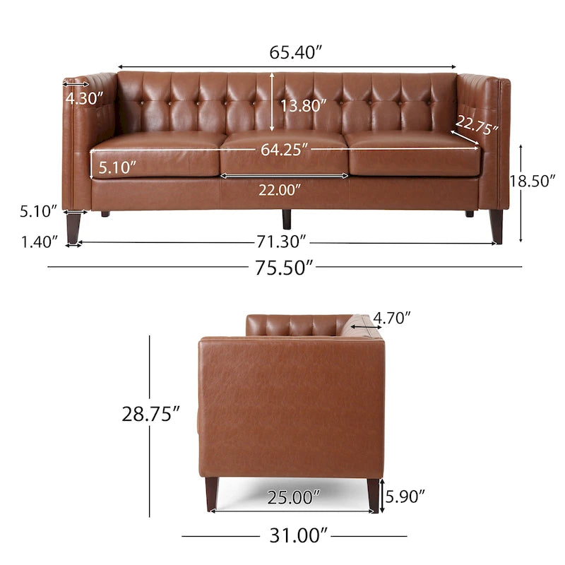 Outdoor Wicker Patio Loveseat with Cushions, All-Weather Resin Rattan, 2-Seater Garden Sofa