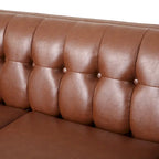 Outdoor Wicker Patio Loveseat with Cushions, All-Weather Resin Rattan, 2-Seater Garden Sofa