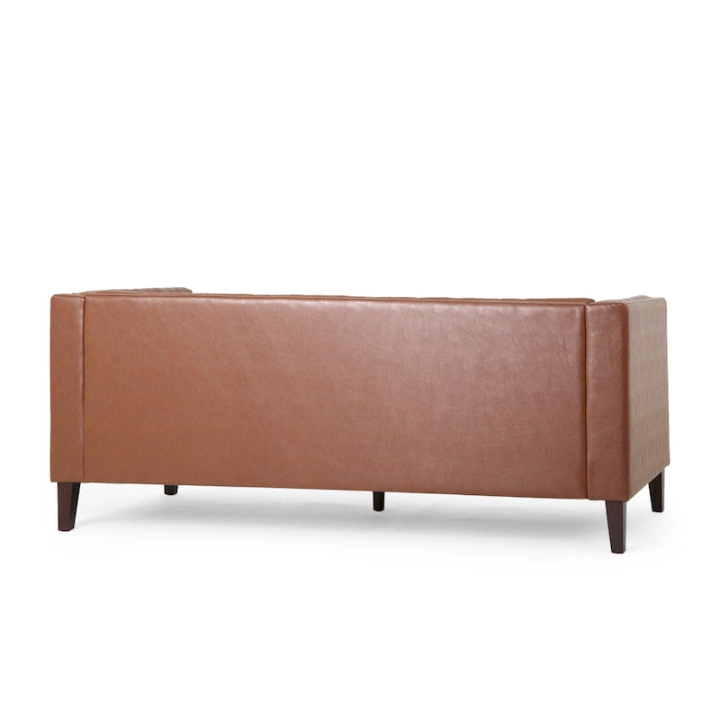 Outdoor Wicker Patio Loveseat with Cushions, All-Weather Resin Rattan, 2-Seater Garden Sofa