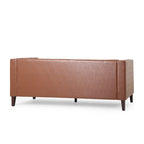 Outdoor Wicker Patio Loveseat with Cushions, All-Weather Resin Rattan, 2-Seater Garden Sofa