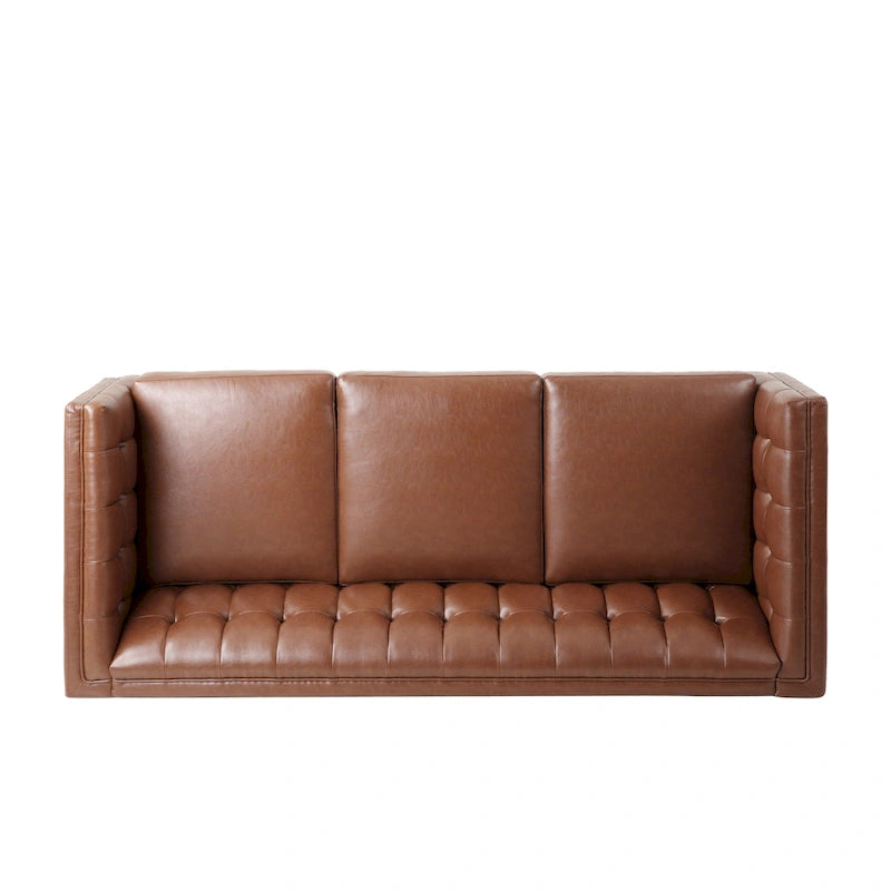 Outdoor Wicker Patio Loveseat with Cushions, All-Weather Resin Rattan, 2-Seater Garden Sofa