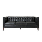 Outdoor Wicker Patio Loveseat with Cushions, All-Weather Resin Rattan, 2-Seater Garden Sofa