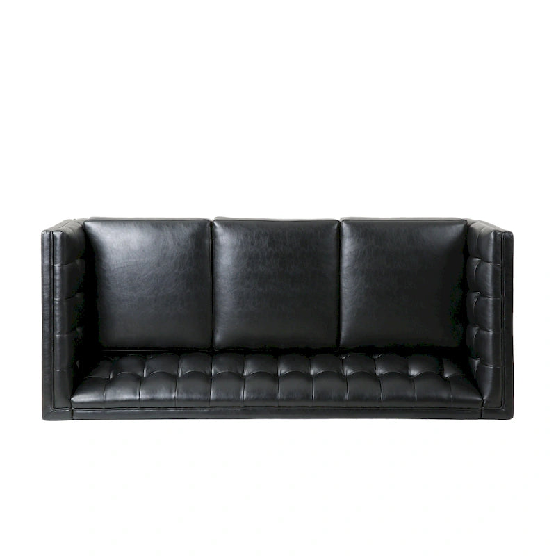 Outdoor Wicker Patio Loveseat with Cushions, All-Weather Resin Rattan, 2-Seater Garden Sofa