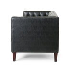 Outdoor Wicker Patio Loveseat with Cushions, All-Weather Resin Rattan, 2-Seater Garden Sofa