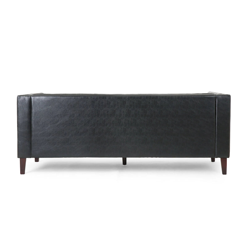 Outdoor Wicker Patio Loveseat with Cushions, All-Weather Resin Rattan, 2-Seater Garden Sofa