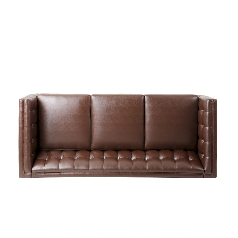 Outdoor Wicker Patio Loveseat with Cushions, All-Weather Resin Rattan, 2-Seater Garden Sofa