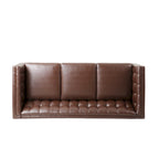 Outdoor Wicker Patio Loveseat with Cushions, All-Weather Resin Rattan, 2-Seater Garden Sofa