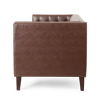 Outdoor Wicker Patio Loveseat with Cushions, All-Weather Resin Rattan, 2-Seater Garden Sofa