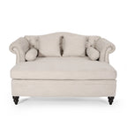 Wellston Tufted Double Chaise Lounge by Christopher Knight Home - 62.50 L x 58.50 W x 34.00 H