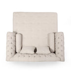 Wellston Tufted Double Chaise Lounge by Christopher Knight Home - 62.50 L x 58.50 W x 34.00 H