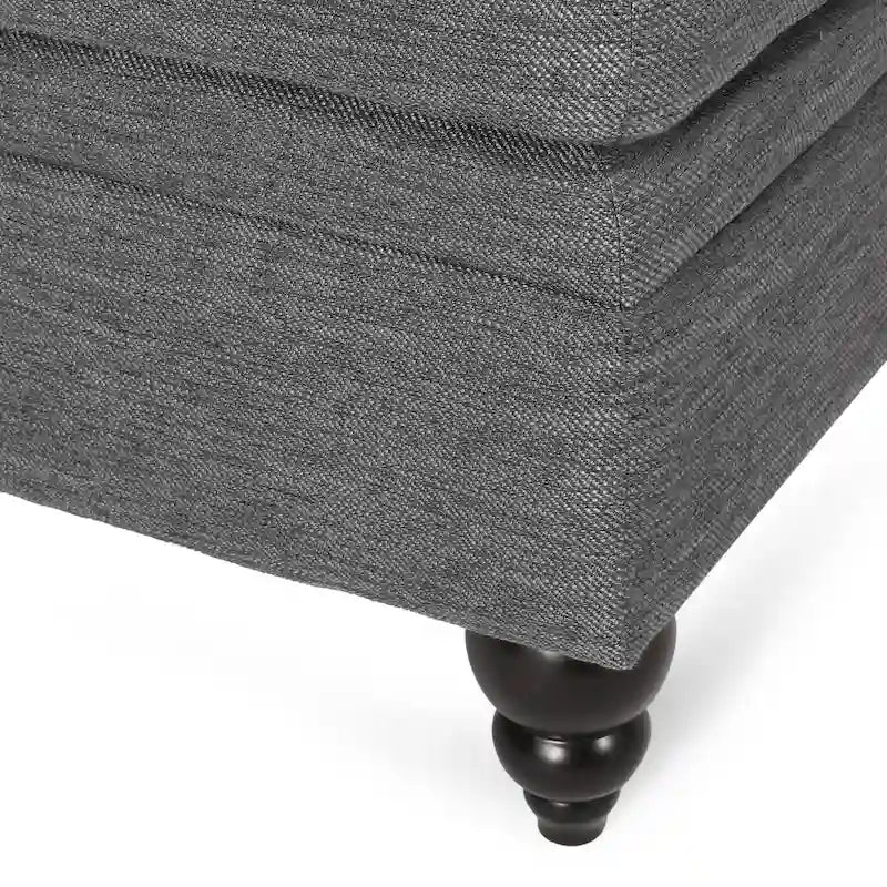 Wellston Tufted Double Chaise Lounge by Christopher Knight Home - 62.50 L x 58.50 W x 34.00 H