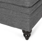 Wellston Tufted Double Chaise Lounge by Christopher Knight Home - 62.50 L x 58.50 W x 34.00 H