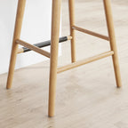 Boucle Upholstered Backless Counter Height Barstool with Cushion, Metal Legs, Modern Style