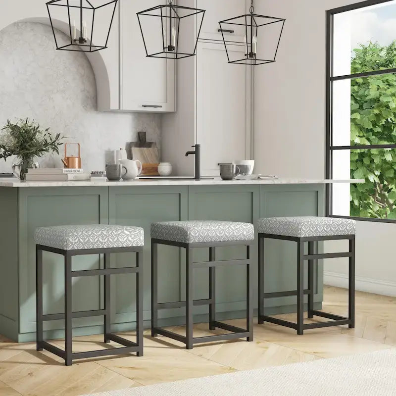 HomePop Backless Metal 24 Counter Stool - 24 inches