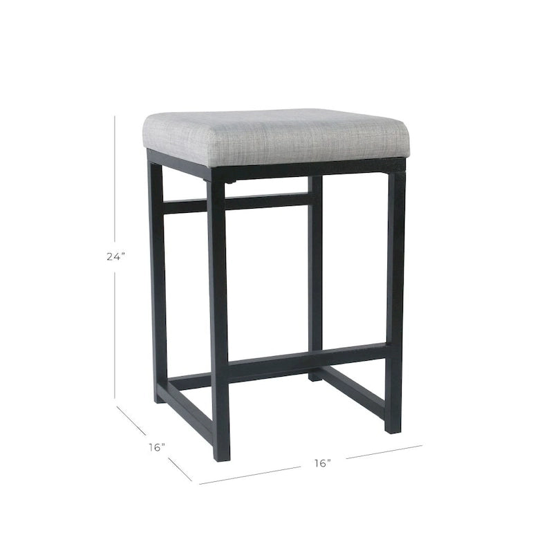 HomePop Backless Metal 24 Counter Stool - 24 inches