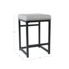 HomePop Backless Metal 24 Counter Stool - 24 inches