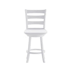 Ladderback Wooden Swivel Counter Stool with Footrest