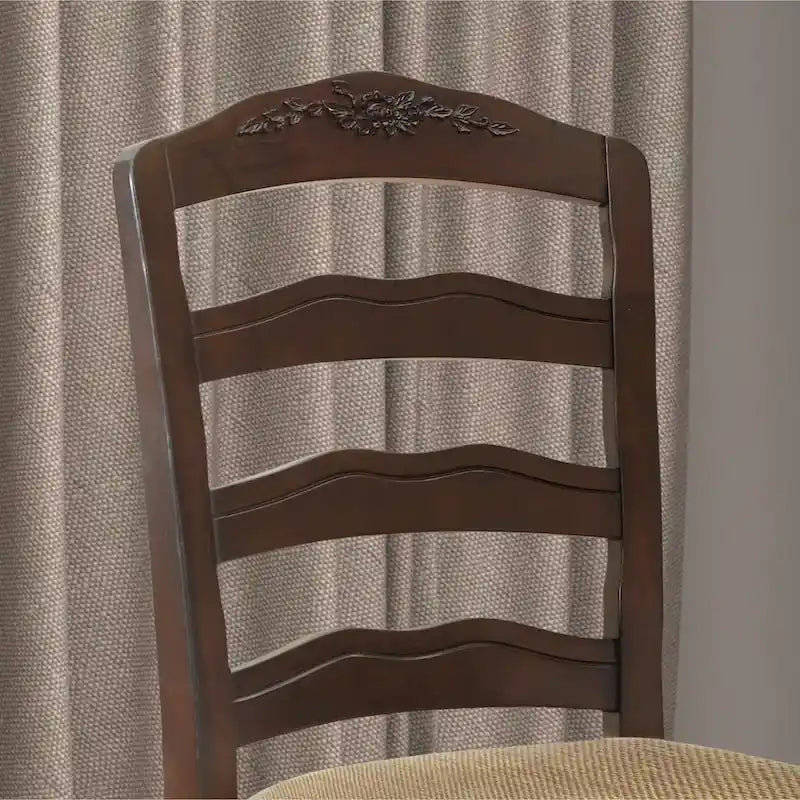 Shak Traditional Wood Ladderback Dining Chairs (Set of 2) by Furniture of America
