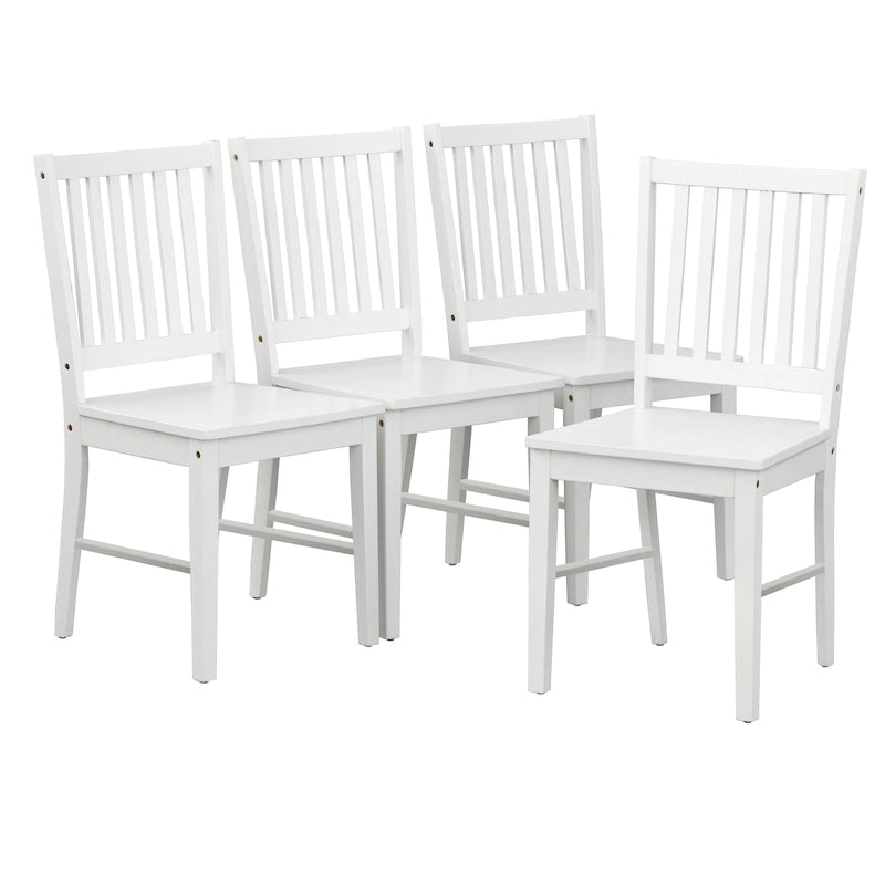 Simple Living Solid Wood Slat Back Dining Chairs (Set of 4)