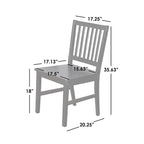 Simple Living Solid Wood Slat Back Dining Chairs (Set of 4)