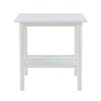 Mid-Century Modern Side End Table with Solid Wood Legs, Round Top, Living Room or Bedroom