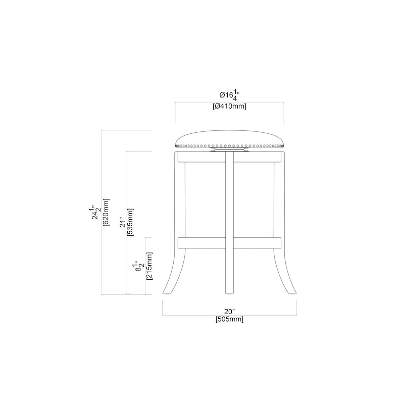 Cordova Black Swivel Counter Height Bar Stool
