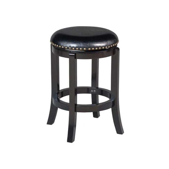 Cordova Black Swivel Counter Height Bar Stool