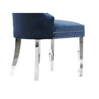 Button-Tufted Upholstered Dining Chairs Set of 2, Padded Seat, Wood Legs, Modern Style