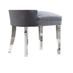 Button-Tufted Upholstered Dining Chairs Set of 2, Padded Seat, Wood Legs, Modern Style